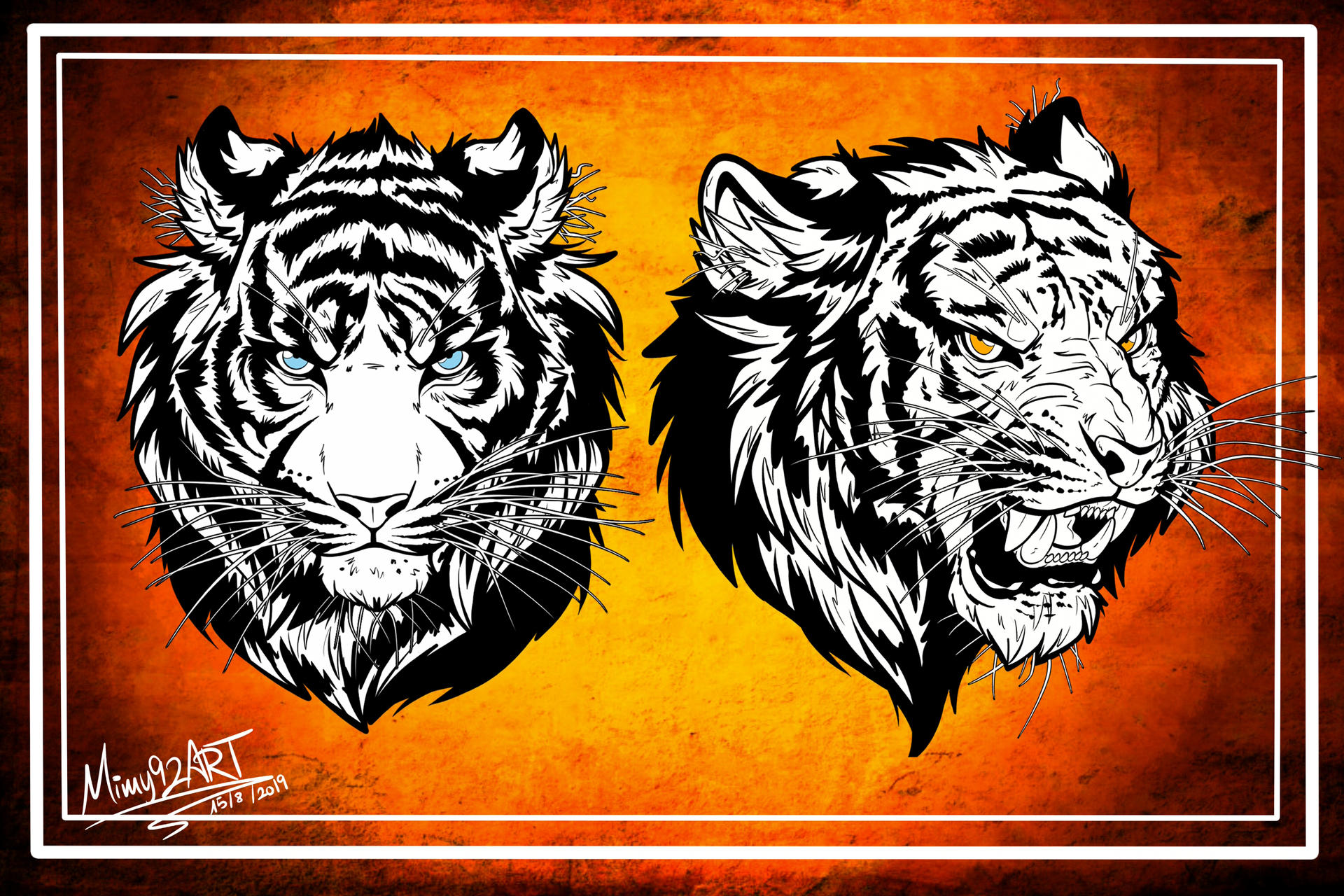 Flash Tattoo: Tigers by Mimy92Sonadow on DeviantArt