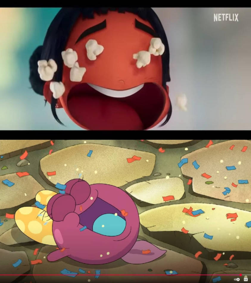 Polly laughs at Zoey's popcorn eyes by DuongToonMemes on DeviantArt