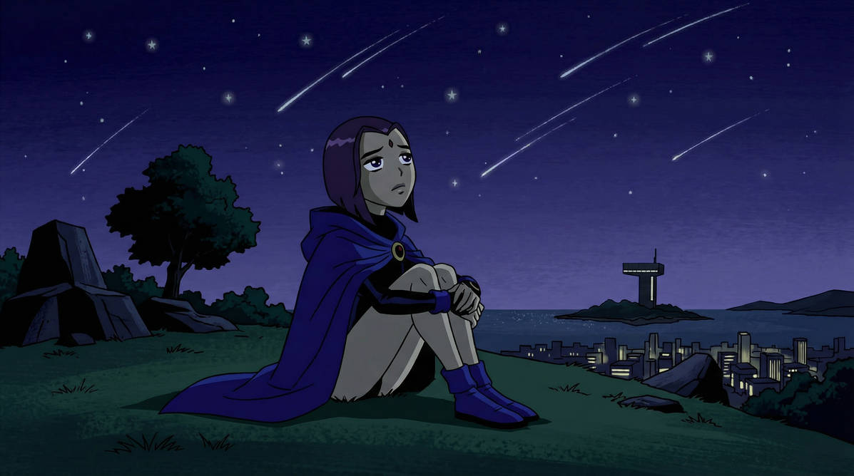 Sad Ravan Raven sad watches the shooting stars by DuongToonMemes on DeviantArt