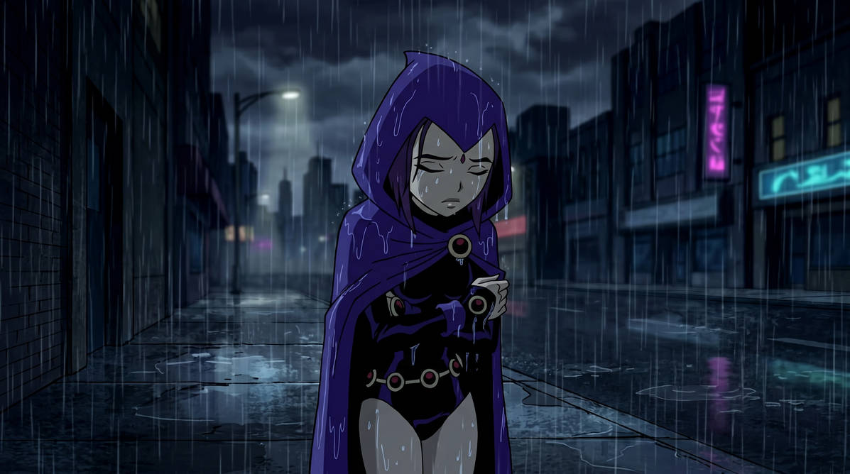 Sad Ravan Raven sad eyes closed under the rain (2) by DuongToonMemes on DeviantArt