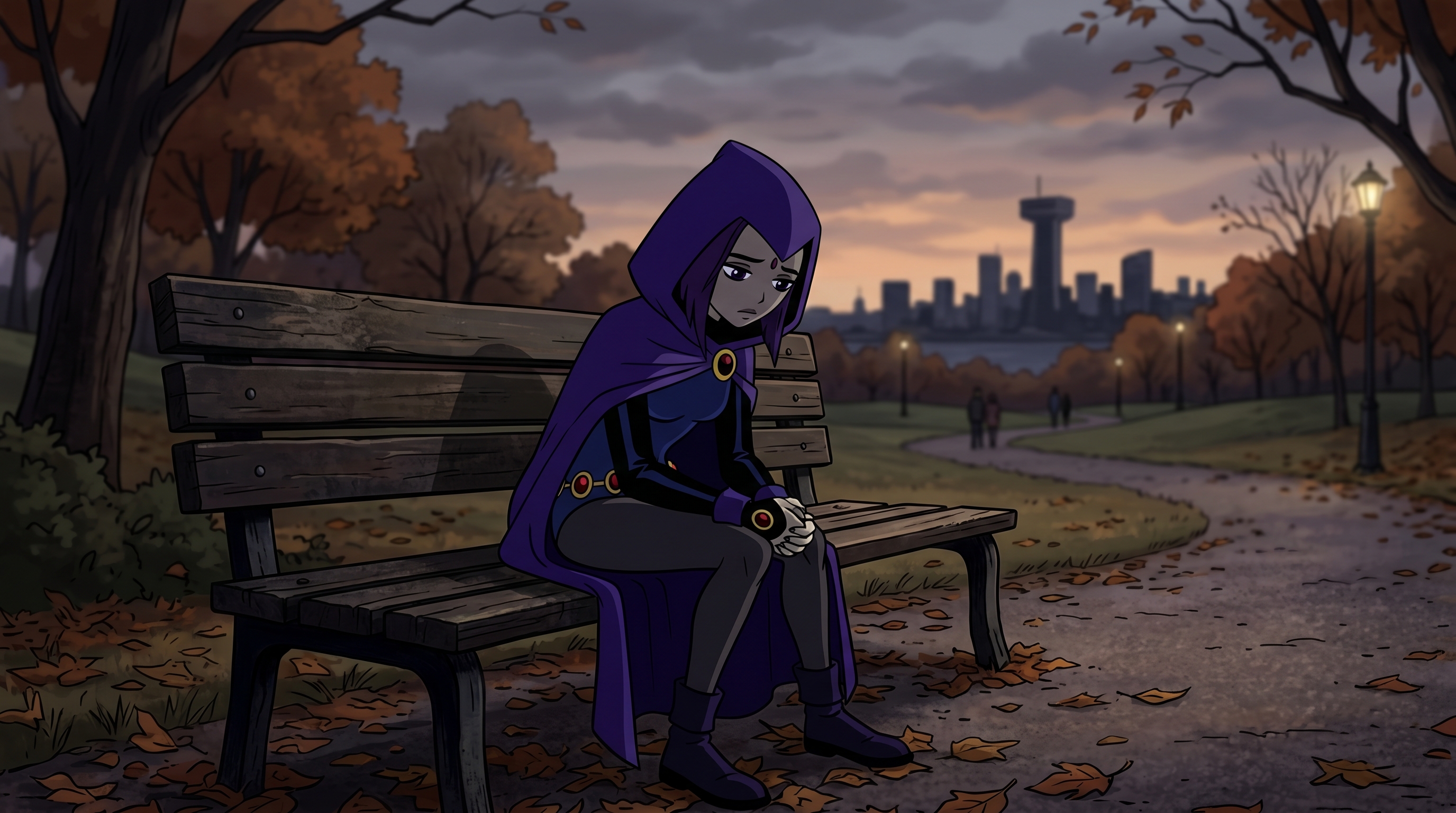 Sad Ravan Raven sad sitting on bench by DuongToonMemes on DeviantArt