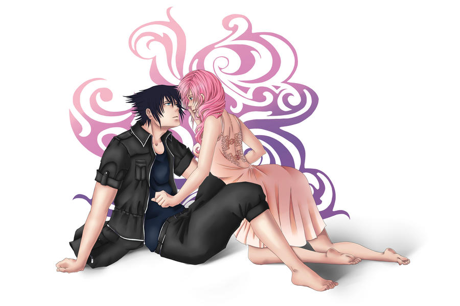 Commission: Lightning and Noctis