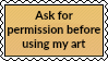 Ask Permission Stamp