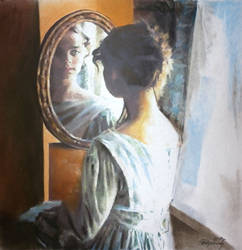 At the mirror