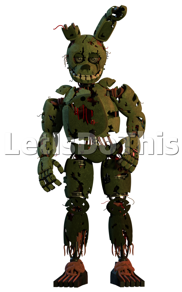Springtrap V4 (4k render) by lettuce-boi on DeviantArt