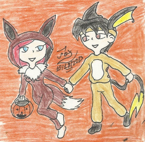 Halloween Chibis - Star and Ruisu