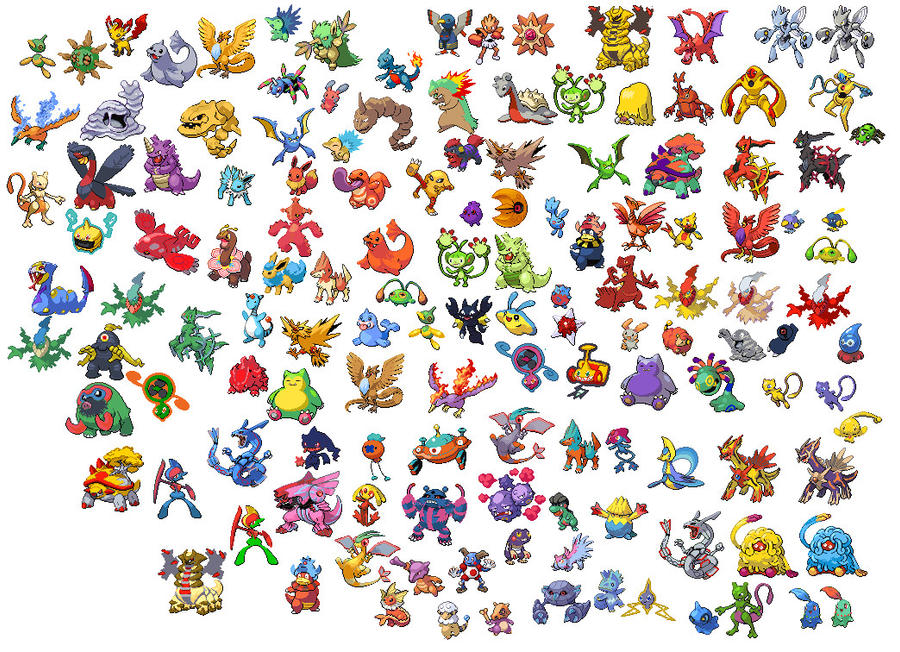 Recolored Pokemon page1 by luigiswerewolf on DeviantArt