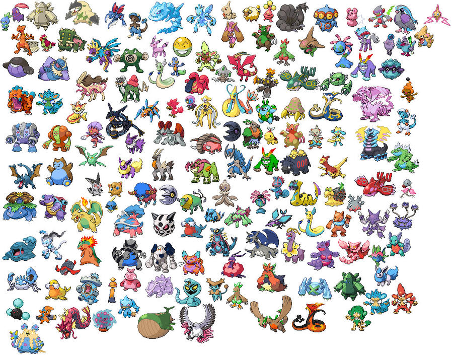 Recolored pokemon3 by luigiswerewolf on DeviantArt
