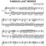 Famous Last Words for Piano 1