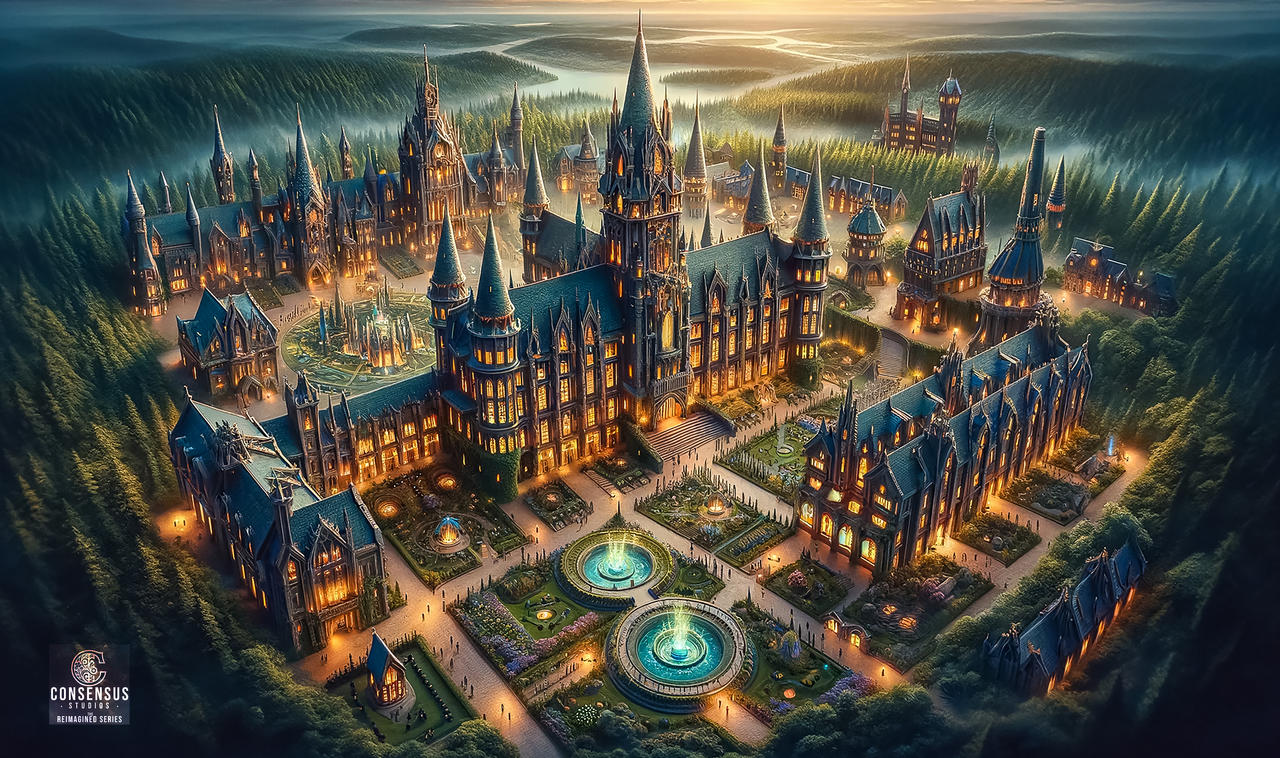 Wizard Collag Wizard Campus by ConsensusStudios on DeviantArt