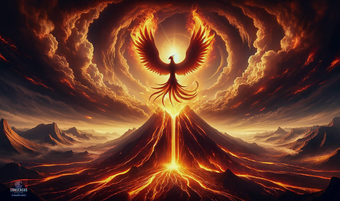 Phoenix Rising - Volcano by ConsensusStudios on DeviantArt