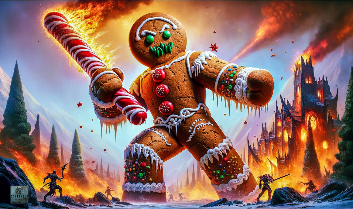 Gingerbread Angry Man by ConsensusStudios on DeviantArt