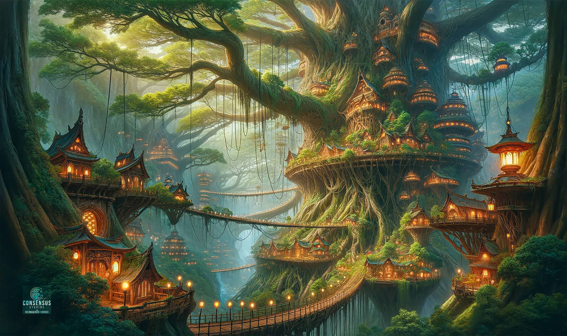 Village in the Trees by ConsensusStudios on DeviantArt