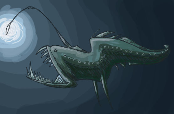 Deep Sea Fish by kittychasesquirrels on DeviantArt