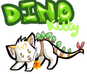 DINO KITTY by kittychasesquirrels on DeviantArt