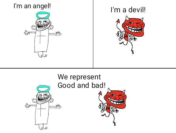 Angel Troll, Trollface