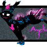 Amethyst (Custom Wisp Cat made for me by Wolfvids)