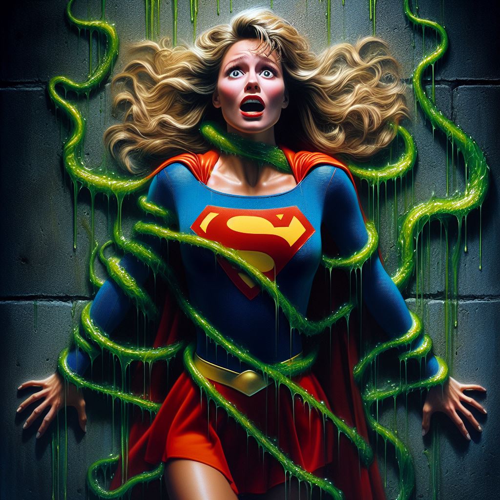 Kryptonite96 Supergirl in slimy Kryptonite tendril trap! by Necromancer-Rev on ...