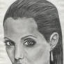 Drawing - Angelina Jolie - portrait