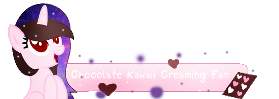 Chocolate Kawaii creaming Fan Button