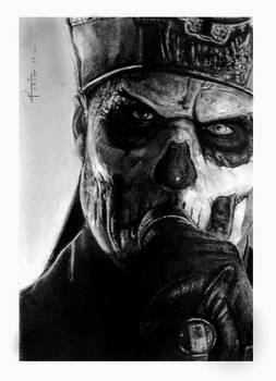 Papa Emeritus II / comission charcoal and pastel