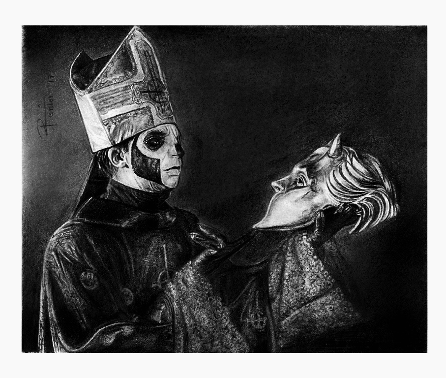 papa emeritus III y ghoul mask