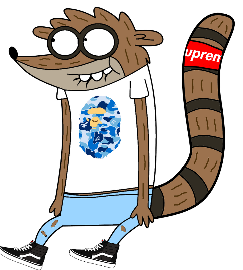 Excited Rigby by BaldurBapeBoy on DeviantArt