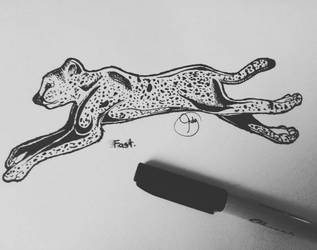 Inktober Day 1 - Fast