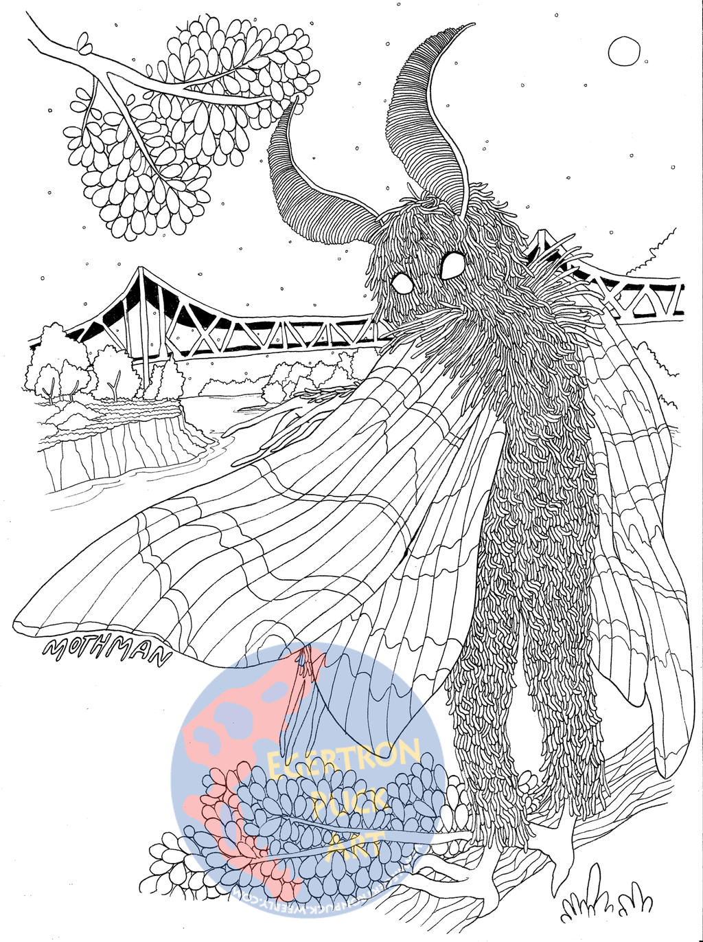 Printable Mothman Mothman Coloring Page by Kway100 on DeviantArt