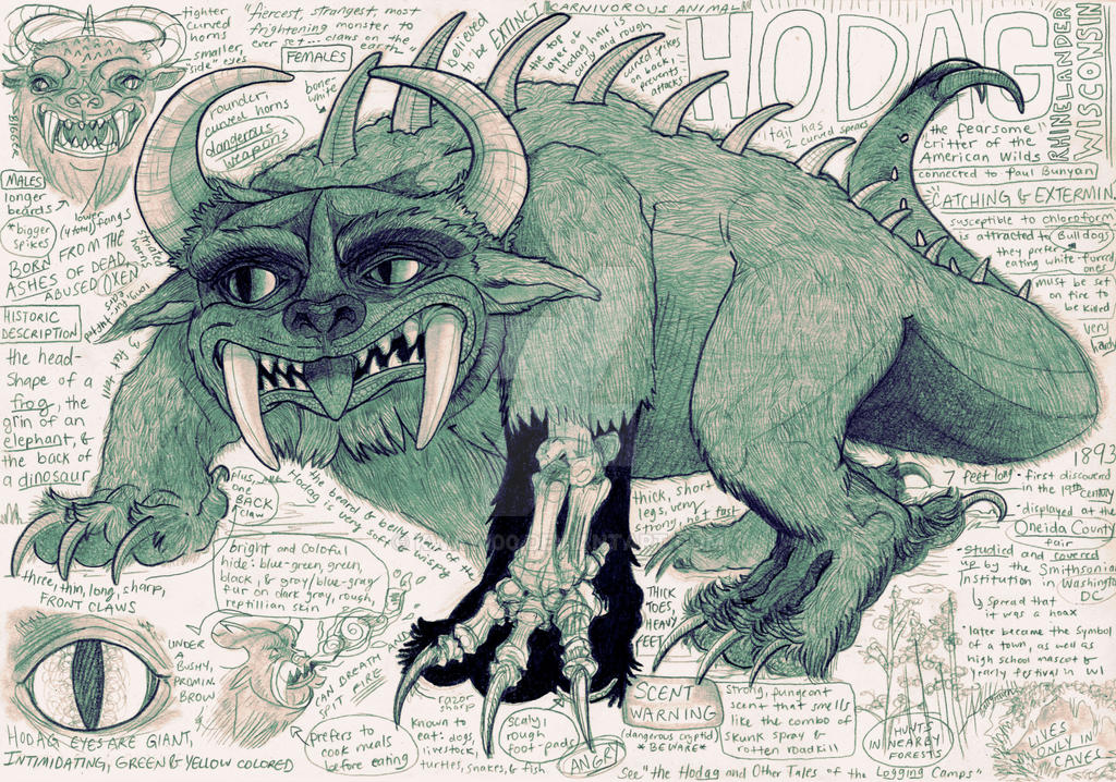 Hodag Vector Hodag Anatomy Study by Kway100 on DeviantArt
