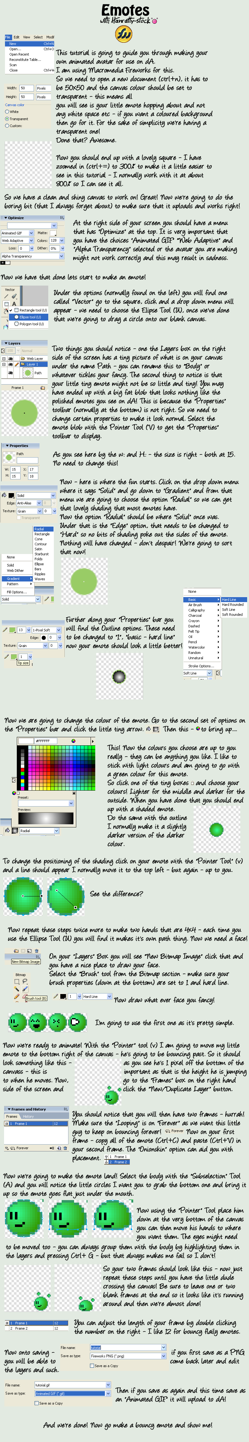 Emote Tutorial for Fireworks