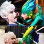 Open up! - Jack Frost and Tooth Fairy cosplay