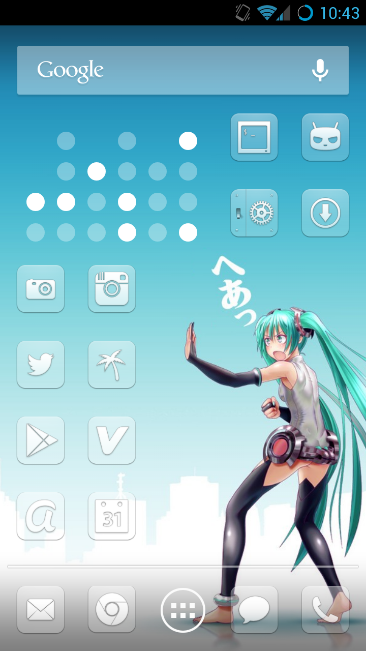 Android Miku theme.