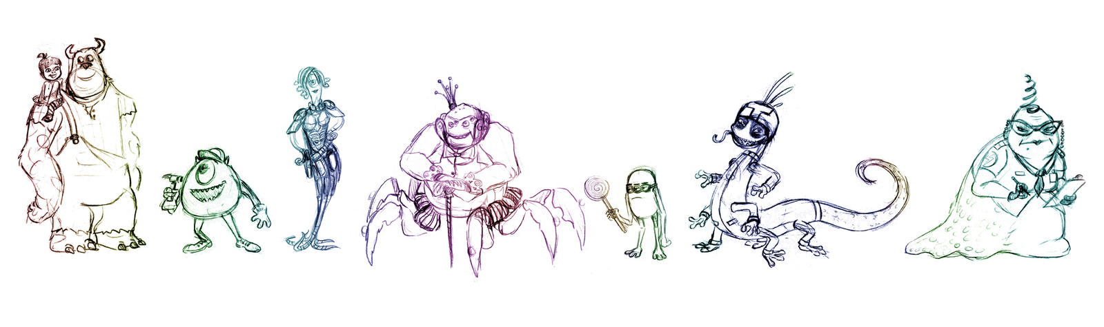Monsters inc. Wreck it ralph style WIP