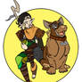 Merrill and Garm the Mabari Hound