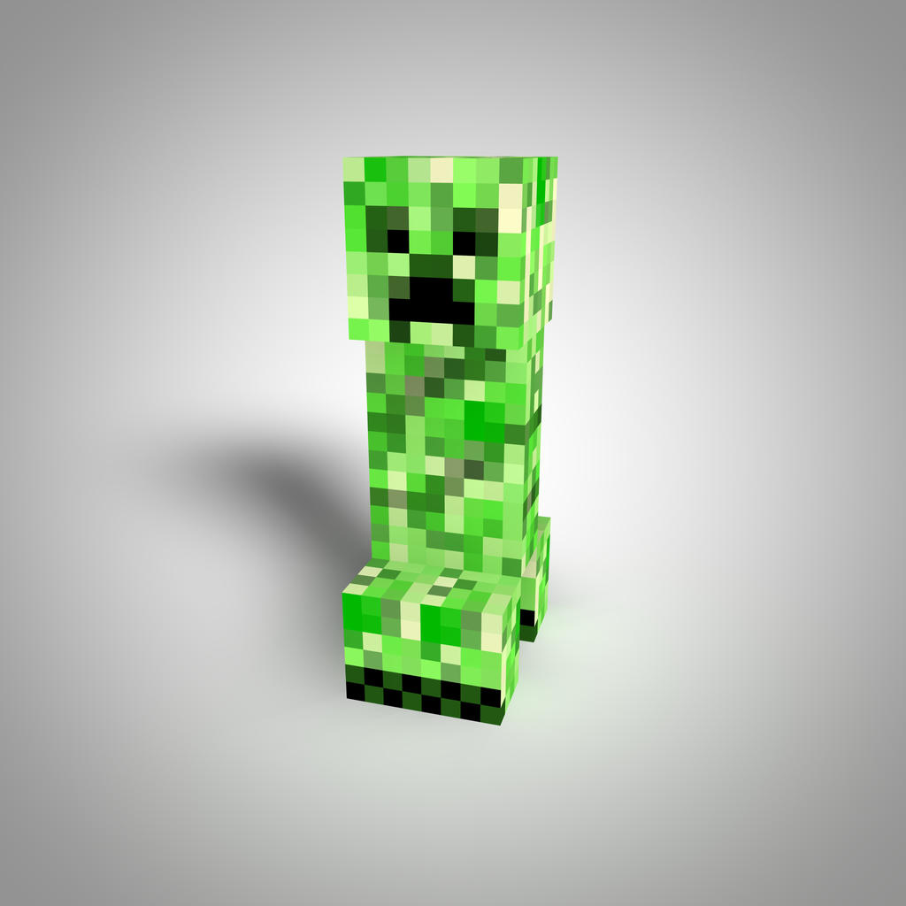 Minecraft Creeper Render by Danixoldier on DeviantArt