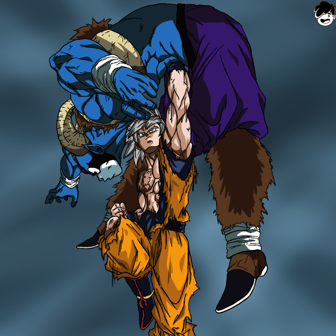 Moro humiliates Goku in Chapter 60 by KameArtZ on DeviantArt