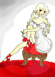 Red Ballerinas by JennifferRiddle