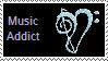 Music Addict Stamp