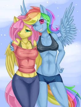 Fluttershy and Dashie