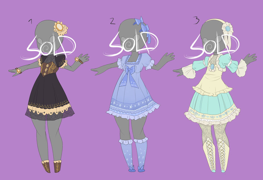 Outfit adopts 22 [CLOSED] by HeiMantaHei on DeviantArt