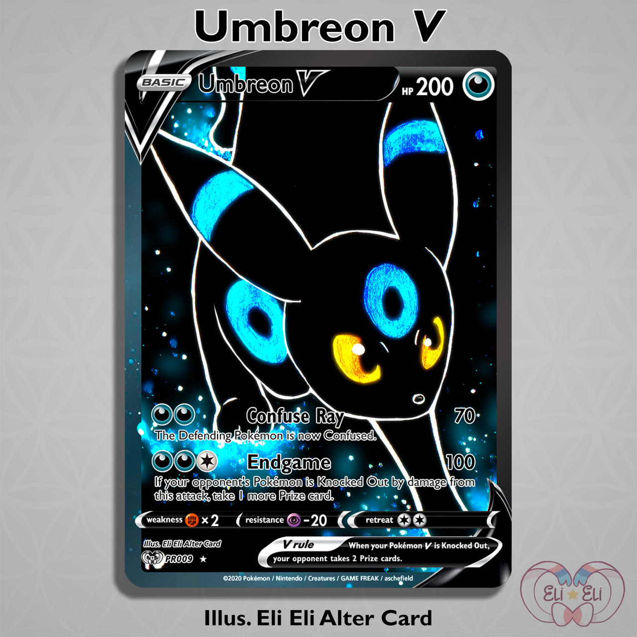 UMBREON V CUSTOM CARD by Eli--Eli on DeviantArt