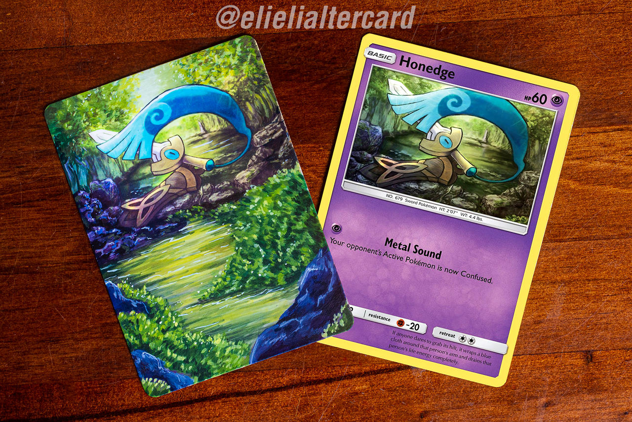 pokemon honedge card 60/122 Common Mint / near mint condition trading card HONEDGE ALTER CARD by Eli--Eli
