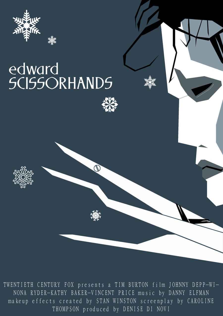 Edward Scissorhands Poster Minimalist