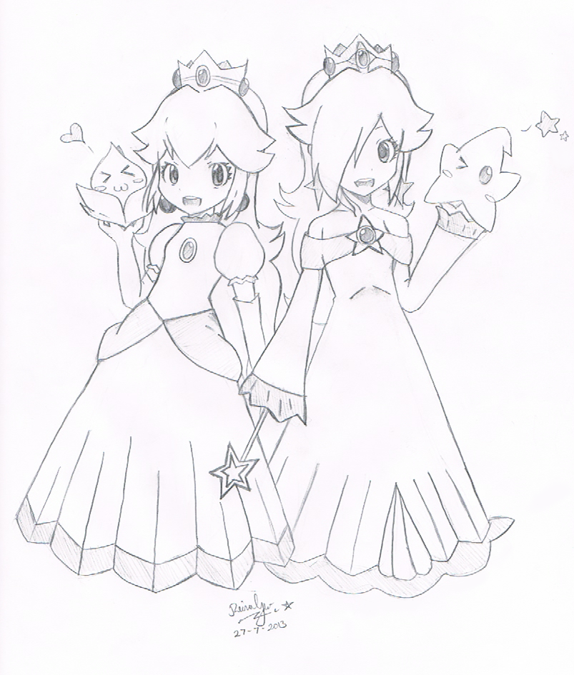 Mario princess rosalina coloring pages