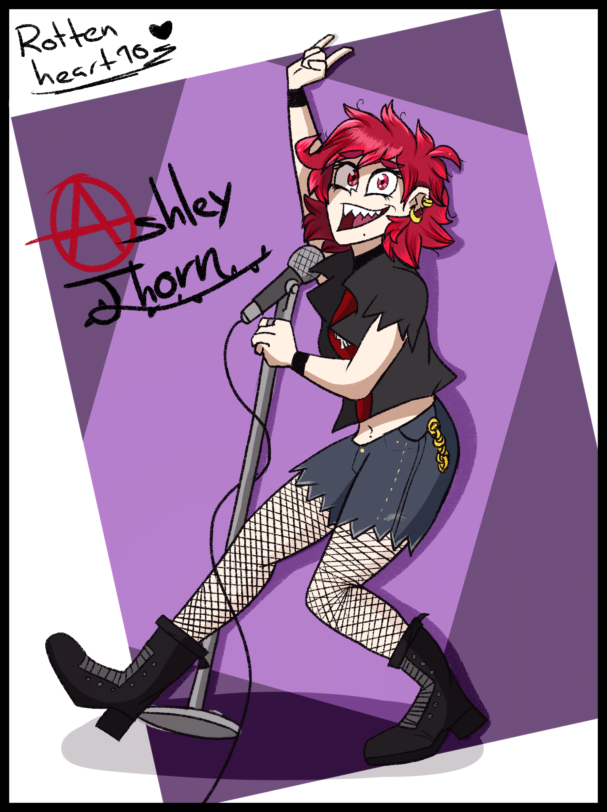 Ashley rock V2 - Rottenheart10 by RottenHeart10 on DeviantArt
