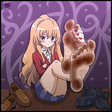Do you like Taiga's little Feet ? 😉 Follow @Riseofanimez for more Anime ~  ToraDora #anime #toradora #animefeet #kawaii #manga #otaku…