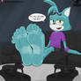 Leo the cat Feet