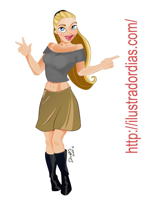 Modelo cartoon by ilustradordias on DeviantArt