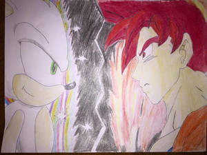 Hyper Sonic and Super Saiyan God